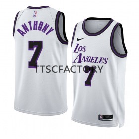 Herren NBA Los Angeles Lakers Trikot Carmelo Anthony 7 Nike 2022-23 City Edition Weiß Swingman